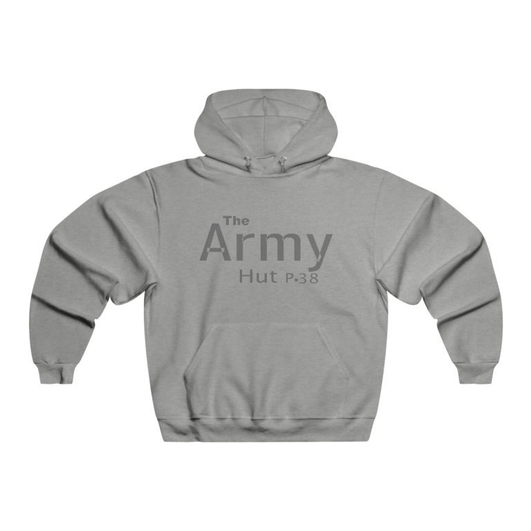 Mens/ Hooded Sweatshirt/Swagg/GryW/Blk-Lttr - Image 5