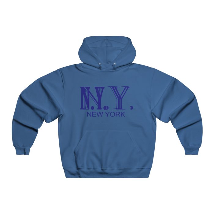 Men's NUBLEND® Hooded Sweatshirt Blk/ NY WHt Lttr - Image 7