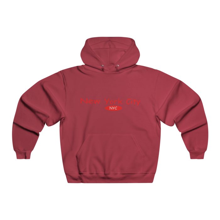 Men's NUBLEND Hooded Sweatshirt Gry/ Red logo - Image 15