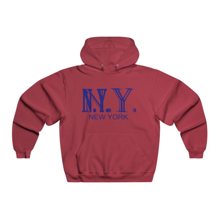 Men's NUBLEND® Hooded Sweatshirt Blk/ NY WHt Lttr - Image 13