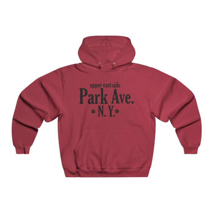 Mens Nublend Hooded Sweatshirt Wht/ Park Ave Blk Lttr - Image 13