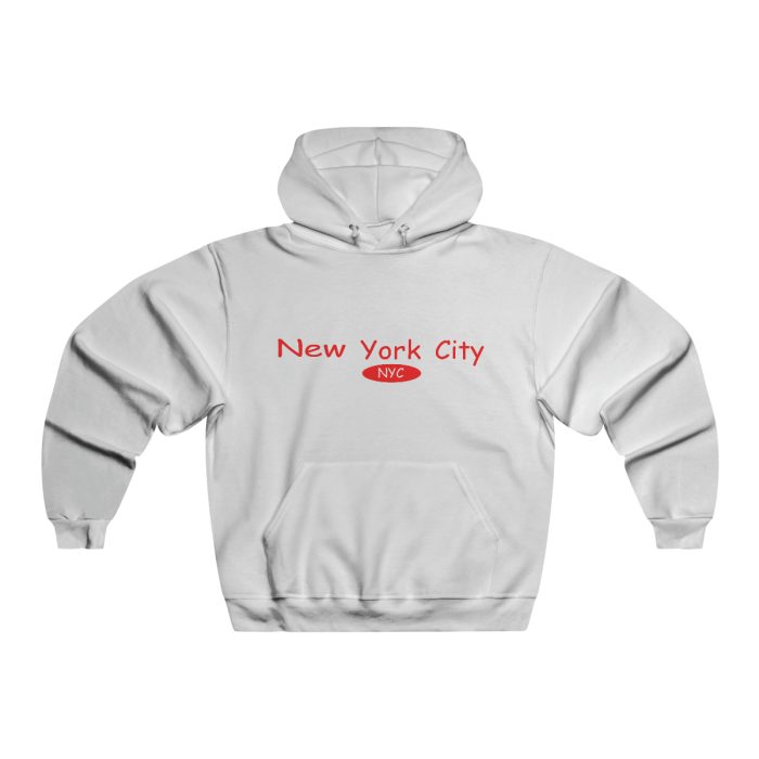 Men's NUBLEND Hooded Sweatshirt Gry/ Red logo - Image 3