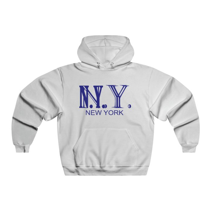 Men's NUBLEND® Hooded Sweatshirt Blk/ NY WHt Lttr - Image 3