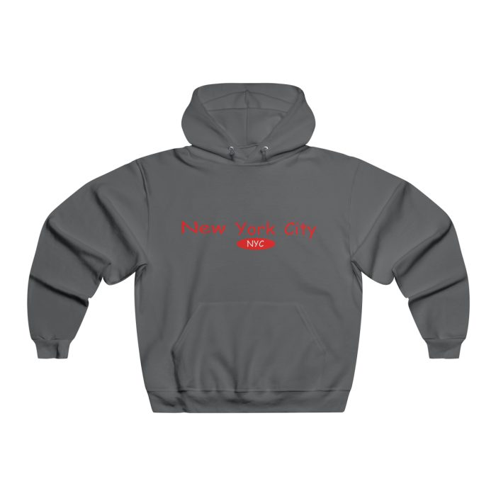 Men's NUBLEND Hooded Sweatshirt Gry/ Red logo - Image 11