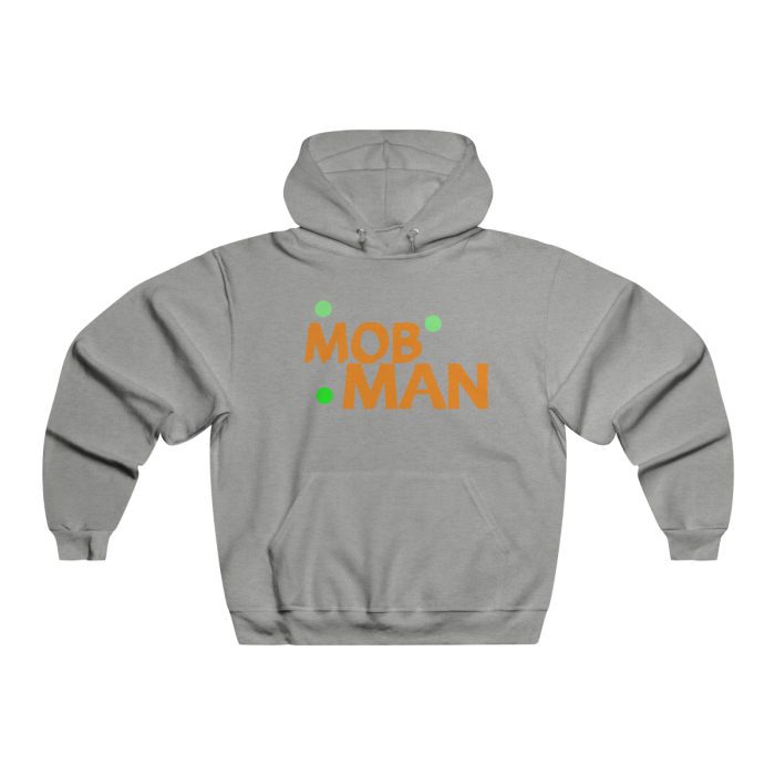 Men's NUBLEND® Hooded Sweatshirt Blk/ /Orng Logo - Image 5