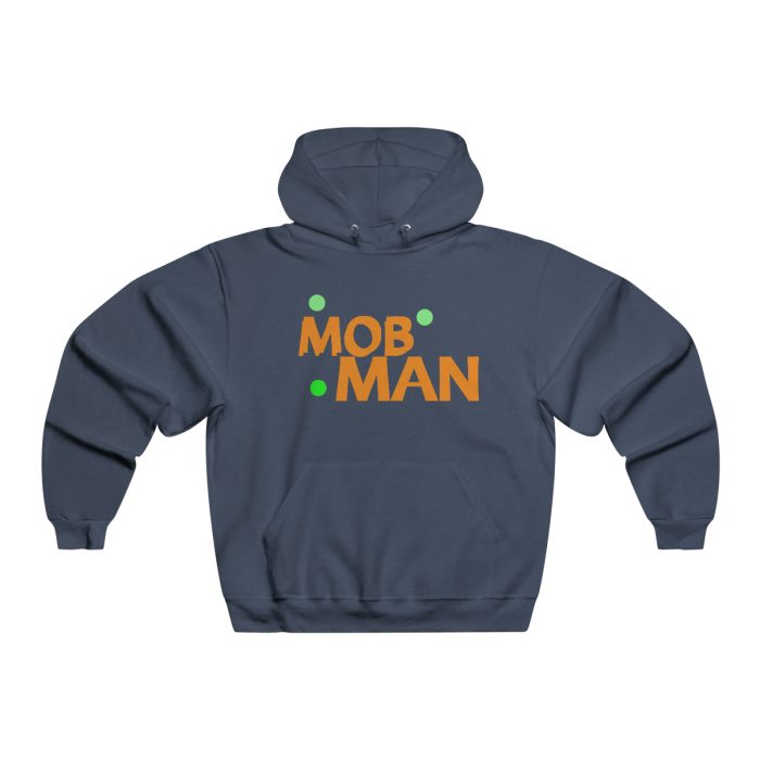 Men's NUBLEND® Hooded Sweatshirt Blk/ /Orng Logo - Image 11