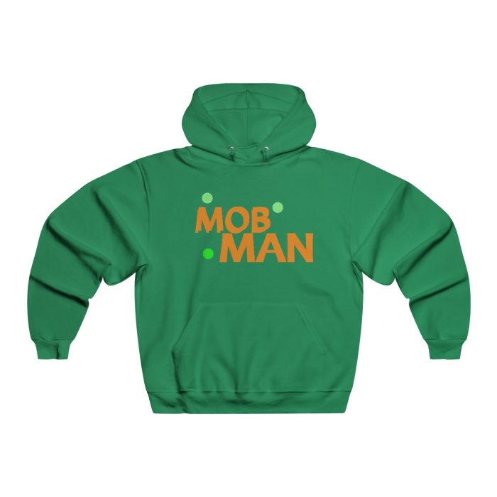 Men's NUBLEND® Hooded Sweatshirt Blk/ /Orng Logo - Image 7