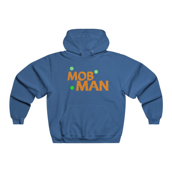 Men's NUBLEND® Hooded Sweatshirt Blk/ /Orng Logo - Image 9