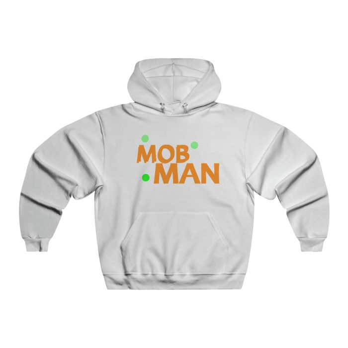 Men's NUBLEND® Hooded Sweatshirt Blk/ /Orng Logo - Image 3