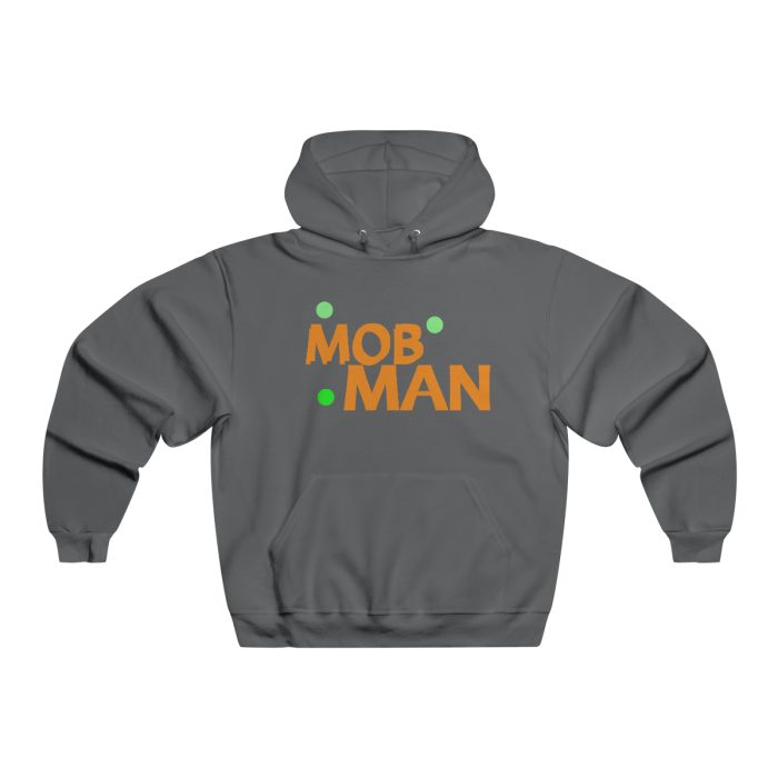 Men's NUBLEND® Hooded Sweatshirt Blk/ /Orng Logo - Image 13