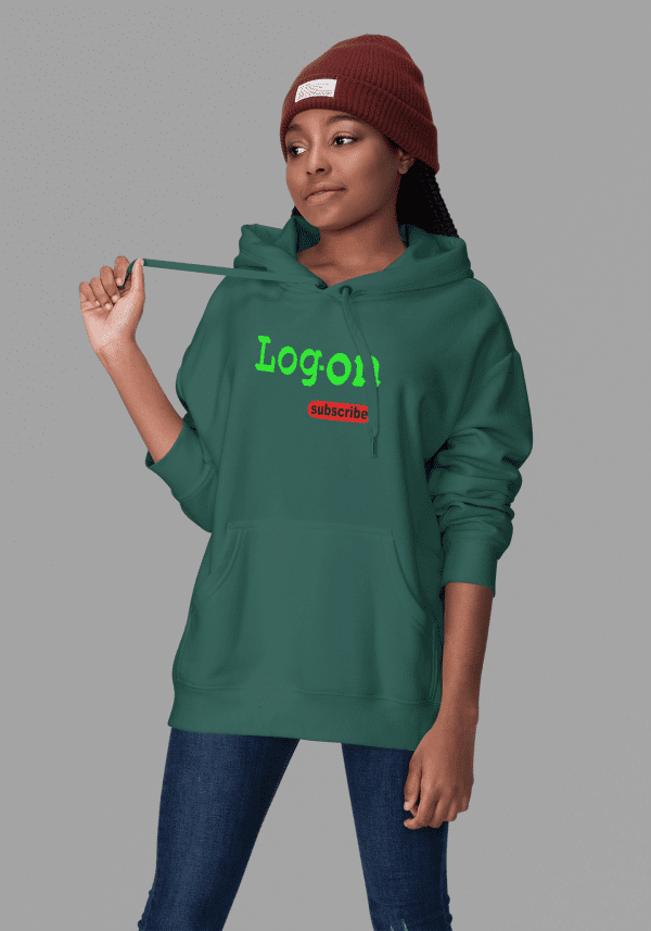 Women's NUBLEND Hooded Sweatshirt Grn/ Grn W/red logo